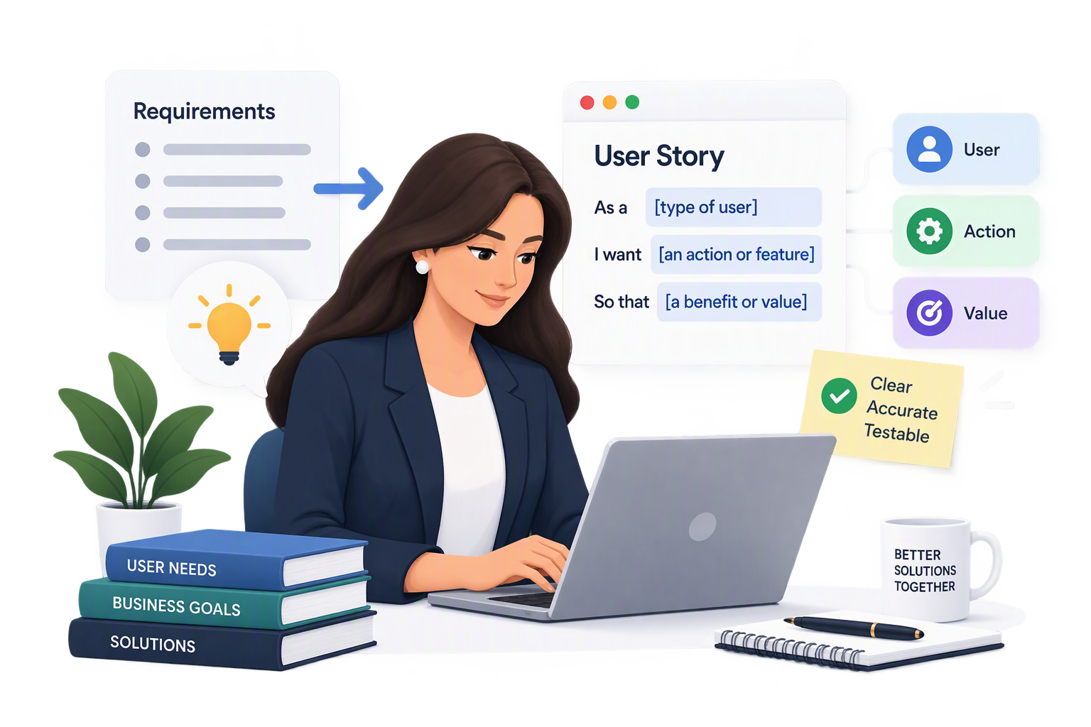 Writes User Story